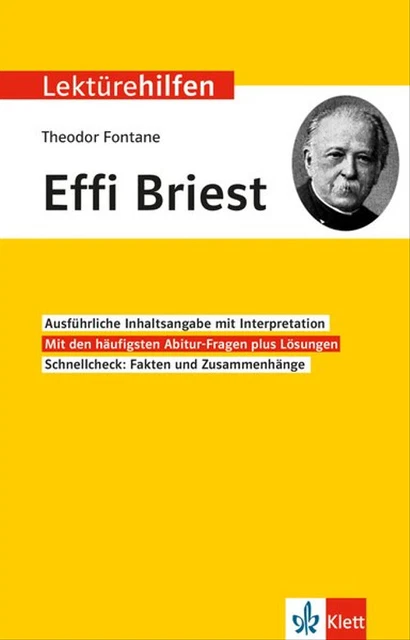 Lektürehilfen Theodor Fontane "Effi Briest" ZUSTAND SEHR GUT