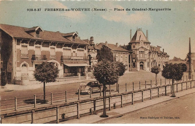 55 Fresnes En Woevre Af#Dc199 Place Du General Marguerite Traction Citroen