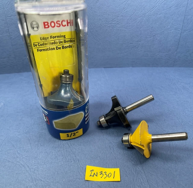 Router Bits Carbide Tipped Oldham Viper-Bosch-Skil 1/4" Shank 1 Lot 3 pc  IN3301