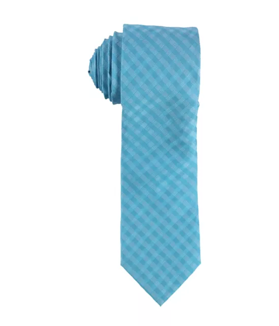 bar III Mens Textured Silk Self-tied Necktie, Blue, One Size