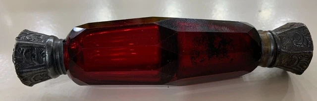 Antico Vittoriano Rubino Rosso Doppio Estremità Aroma Bottiglia Due Viso Profumo