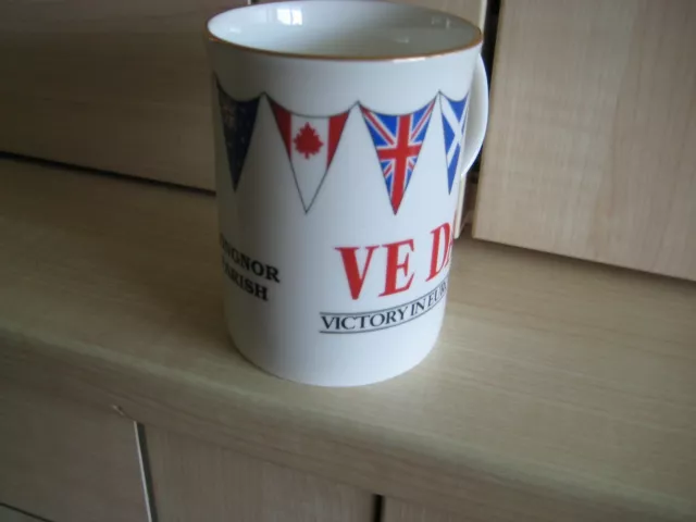 LONGNOR PARISH 50th ANNIVERSARY VE DAY 1995 MUG.LEEK NORTH STAFFORDSHIRE