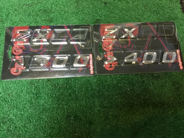 Cycle Pirates Kawasaki ZX1400 ZX 14 - 1400 Diamond Studded Chrome Emblems Bling