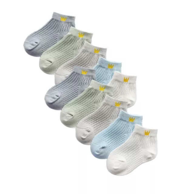 5 Pairs Kids Socks Childrens Breathable Cotton Baby Boy Mesh Fashion