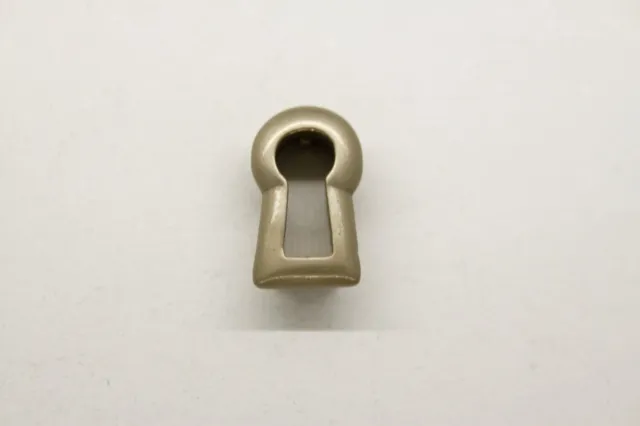 Schlüsselbuchse Schlüssellochblende Ottone Nichelato Spazzolato H 18,5mm Antico