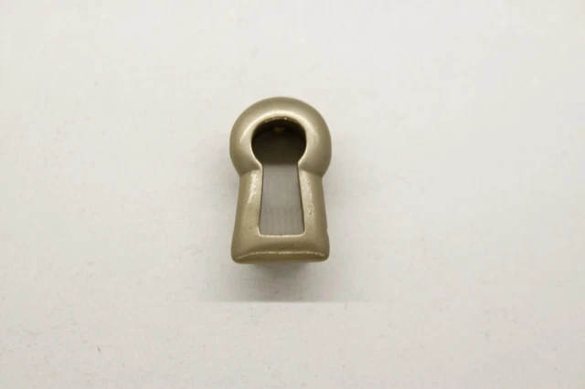 Schlüsselbuchse Schlüssellochblende Ottone Nichelato Spazzolato H 18,5mm Antico