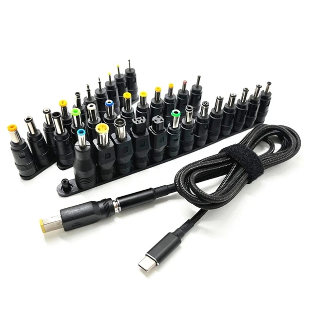TypeC To Line 100w Laptop Charger Adapter Cord Comes 34 Connecttors