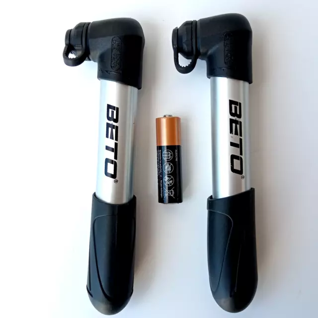 Pair Of Beto Micro Bike Pump Dual Valve Presta And Schrader Twist Lock Mini NOS