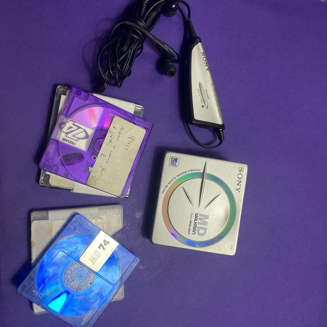 SONY MD WALKMAN MZE62 Minidisc Player Recorder vintage music mini disc