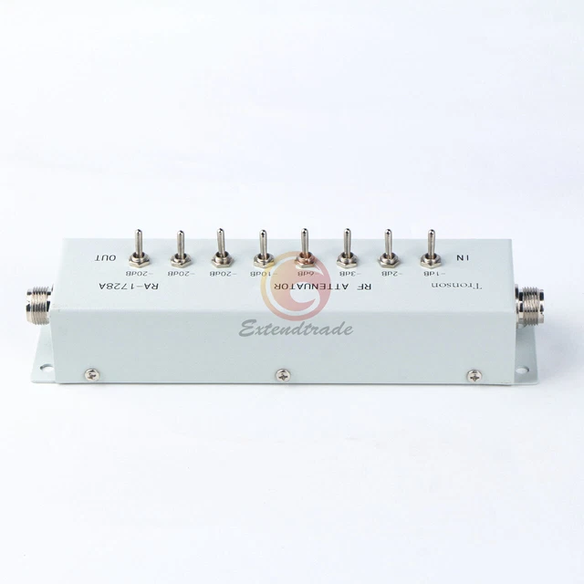 1PC NEW 0 - 82DB VARIABLE/ STEP ATTENUATOR 50 OHM for Ham Radio Transmitter