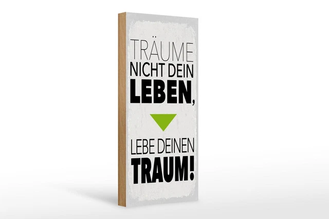 Schild Mit Spruch Lebe Deinen Traum ZU VERKAUFEN! PicClick DE