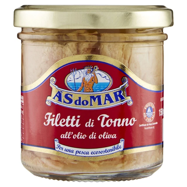 Filetti di Tonno As Do Mar all'Olio di Oliva - Barattolo da 150gr