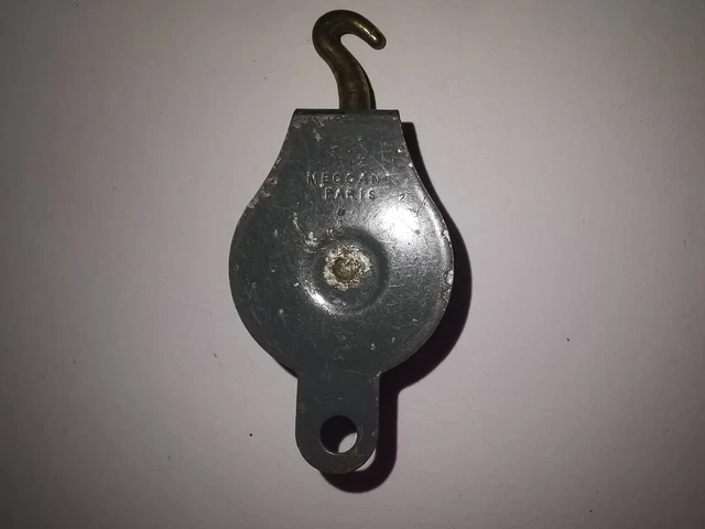 Poulie Meccano laiton de 12 mm à moyeu
