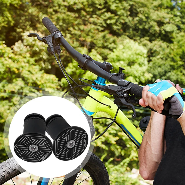 2 Pcs Handlebar End Caps Motor Bike Cycling Locking Drop Aluminum Rod Grip