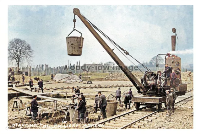 ptc6176 - Yorks - Starting the actual Mine of the Askern Colliery - print 6x4