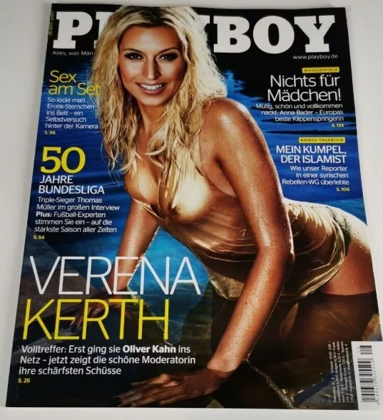 Playboy 08/2013 August Verena Kerth, Anna Bader, Sarah Domke, Alice Cooper,