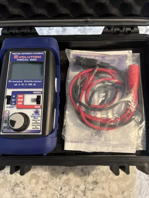 PIE Evolution PIECAL 820 Single Channel Multifunction Process Calibrator Case