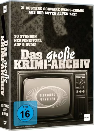 Das große Krimi-Archiv * 21 spannungsgeladene Krimis auf 9 DVDs * Pidax Neu