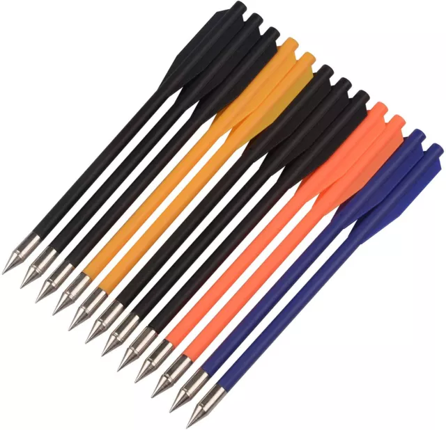 Crossbow Bolts Arrows 6.3" Plastic Hunting Arrows for 50-80lbs Pistol Crossbow