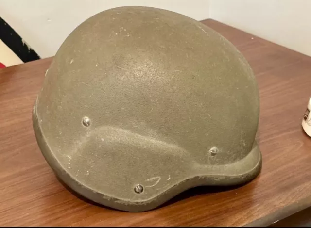 Vintage US ARMY MILITARY PASGT MADE W/ KEVLAR HELMET K-POT MEDIUM USMC