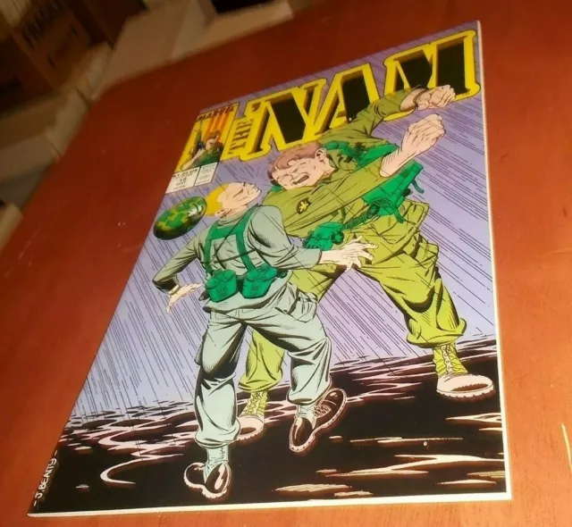 The Nam # 18 1988 Marvel War Comic Michael Golden Art F/Vf