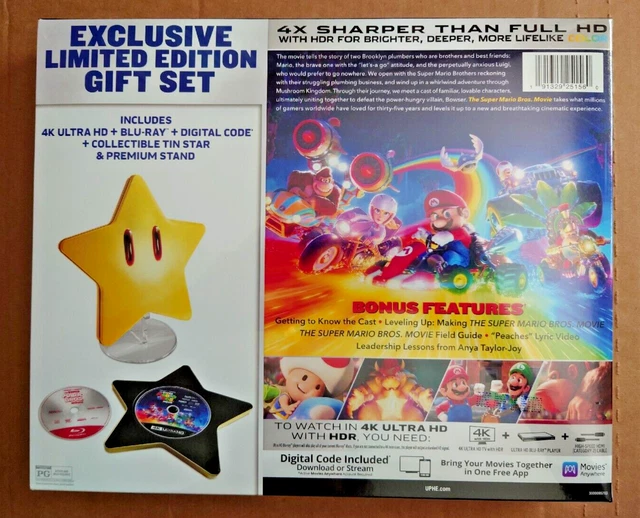 SUPER MARIO BROS Movie 4K Ultra HD Walmart ensemble cadeau étoile en