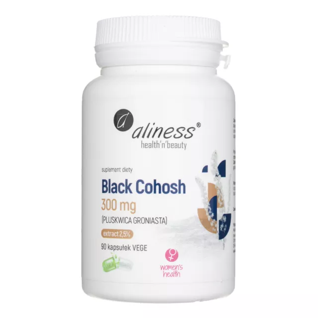 Aliness Black Cohosh (Staphylococcus aureus) 300 mg, 90 capsules