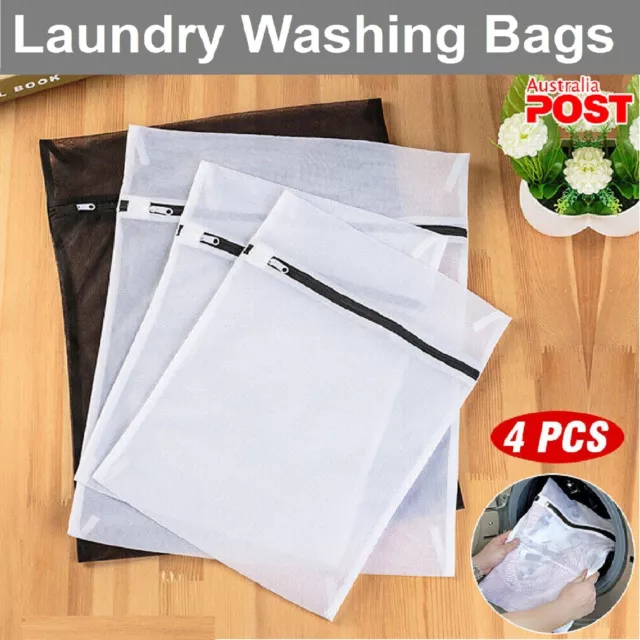 Set Of 4 Mesh Washing Bag Pack Laundry Bags Lingerie Delicate clothes Wash Bags