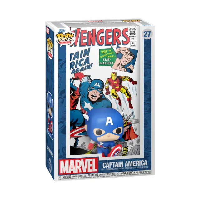 Funko Pop Comic Cover Marvel's Avengers Captain America Figure