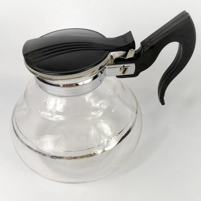 RETRO CORY GLASS Coffee Carafe Art Deco Coffee Pot replacement pot