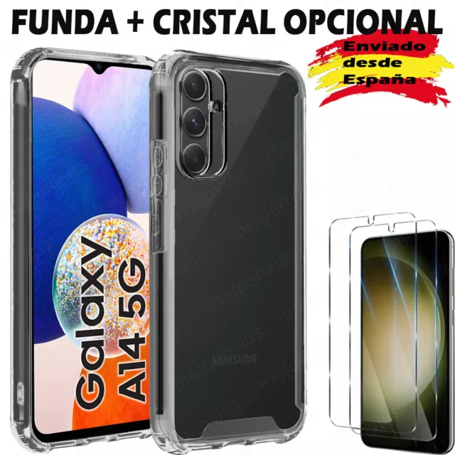 Funda + Cristal Templado Para Samsung Galaxy A14 A34 A54 5G Antigolpes Reforzada