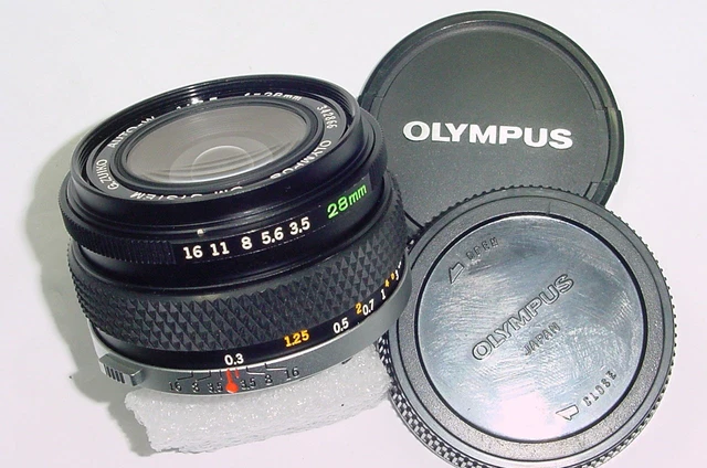 Olympus 28mm F/3.5 G.ZUIKO AUTO-W Wide Angle Manual Focus Lens - Excellent