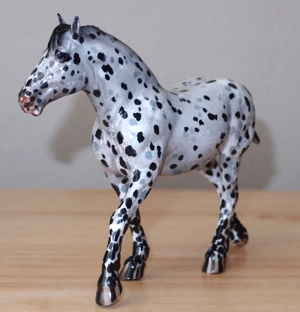 Peter Stone Model Horse OOAK My Favorite Spots Pebbles Mini Drafter Glossy
