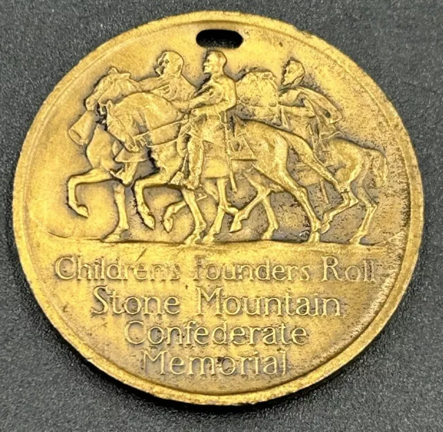 Stone Mountain Confederate Memorial, Children's Founders Roll, 1925 - 1927 Medal