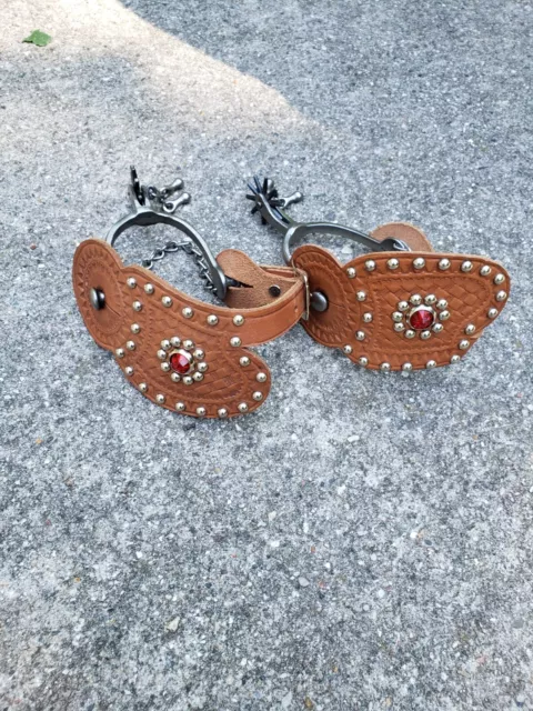 Vintage Child's Spurs, very fancy 1900's