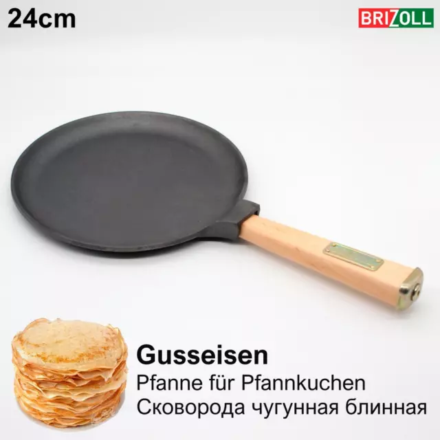 24CM Sartén Crepes Hierro Fundido Todos Tipos Сковорода Блины Чугун Качество