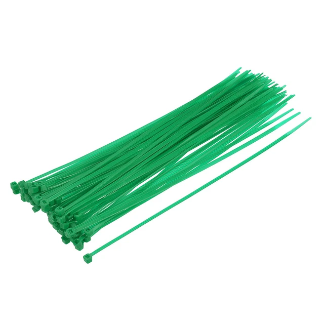 40 pezzi fascette di ricambio 250 mm x 3,6 mm nylon autofissante verde