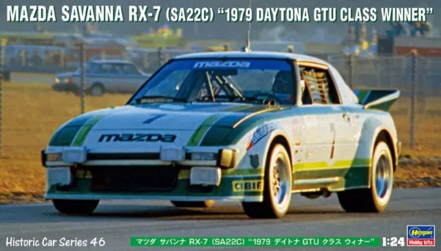 Hasegawa HC-46 1/24 Scale Model Car Kit Mazda Savanna RX-7 SA22C 24H Daytona '79