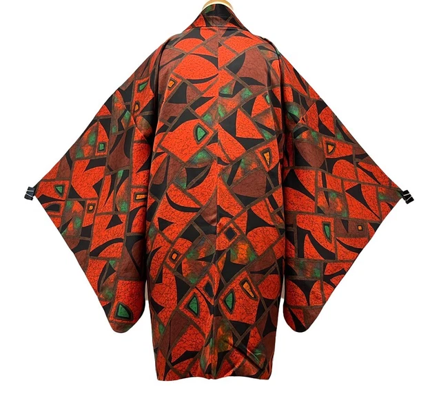 JAPANESE KIMONO SILK HAORI / 0.6kg / BUY 3 ITEMS SHIPPING $33 /COMBINE LIMIT 2kg