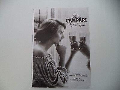 advertising Pubblicità 1977 BITTER CAMPARI