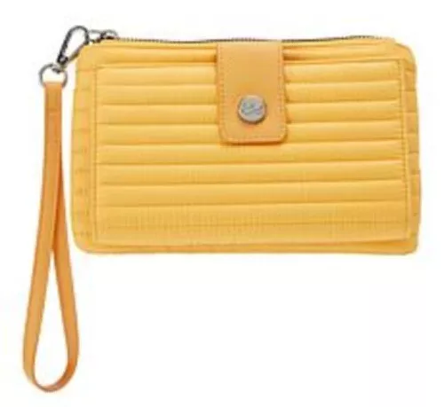 Samantha Brown Quilted Solids Wallet - Apricot