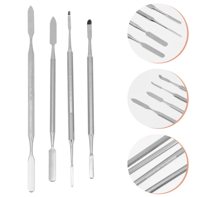 4 piezas Cuchillo de palet Acero inoxidable Espátula Cosméticos
