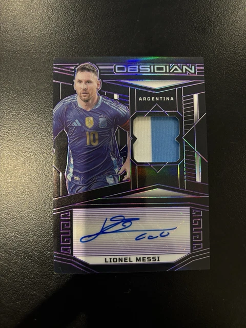 PANINI OBSIDIAN SOCCER 2023/2024 Lionel Messi Patch Autograph 5 