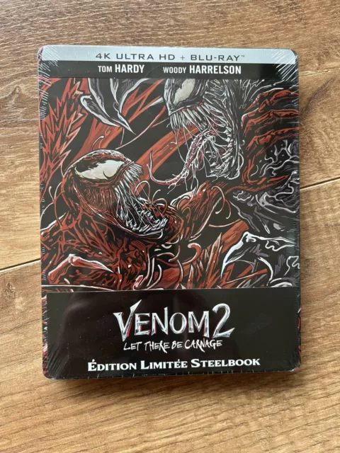 Blu-ray 4K + 2D Steelbook venom 2 let there be carnage neuf