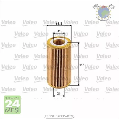 Filtro olio Valeo per OPEL FRONTERA B ZAFIRA A VECTRA C OMEGA ASTRA G SINTRA SI