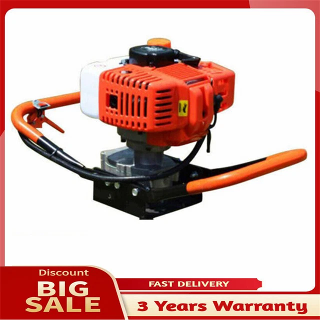 52CC 2-Stroke Gas Powered Earth Auger Digging Machine Post Hole Digger 7500rpm