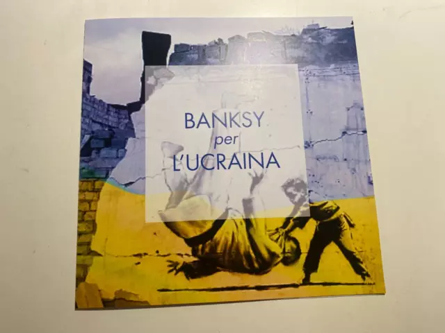 2023 Bolaffi Folder Banksy per L' Ucraina con Foglietto e Certificato