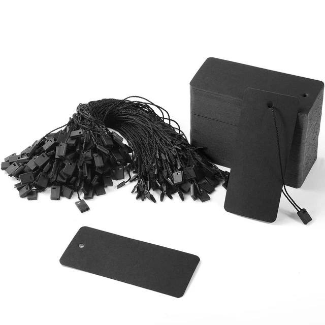 200 Set Clothing Tags Large Price Tags With String Gift Tags 3.5 X1.6 Kraft