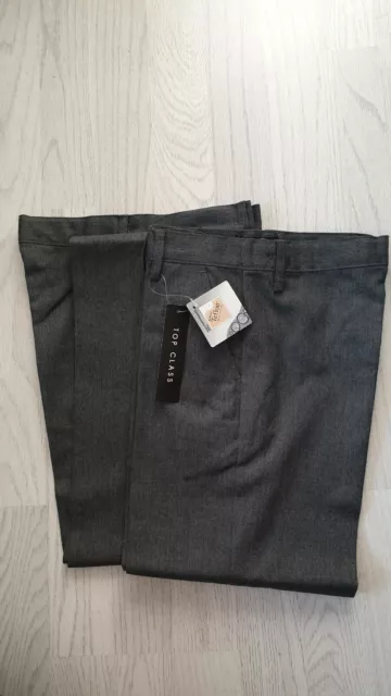 TOP CLASS 🙂 Pantaloni scuola NERI ragazzi taglia 8 anni (2 paia) TEFLON