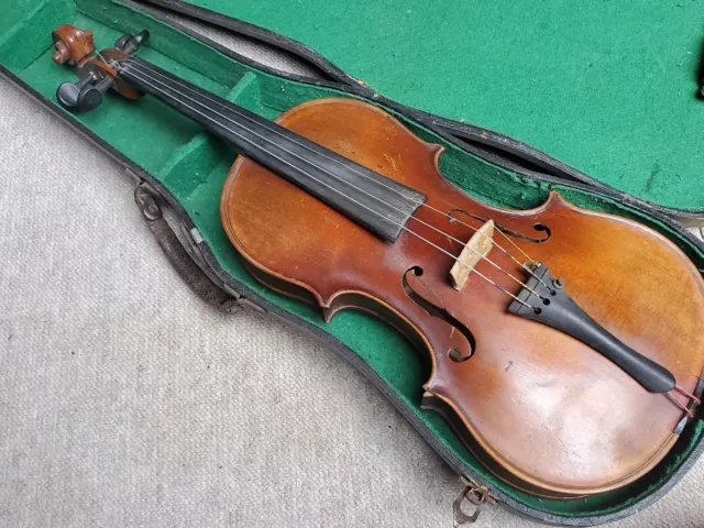 Nice old 4/4 Violin violon, nicely flamed back "Frantisek Batha, Tabor 1930"
